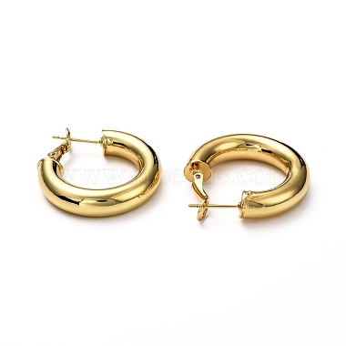 Brass Hoop Earrings(EJEW-H121-02G)-3