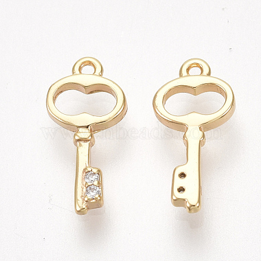 Brass Cubic Zirconia Charms(KK-S350-366)-2