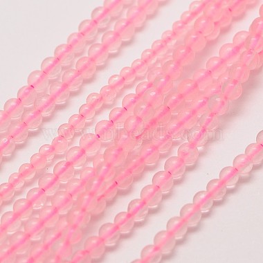Pink Round Rose Quartz Beads