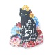 Weihnachtsanhänger aus Acryl in Katzenform(HJEW-E007-01G-03)-3