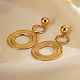 Exaggerated 304 Stainless Steel Dangle Stud Earrings(WG10255-01)-4