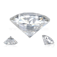 Brilliant Round Cut Moissanite Loose Stones Cabochons, Clear, 7mm, 1.2 Carats(RGLA-F081-01I)