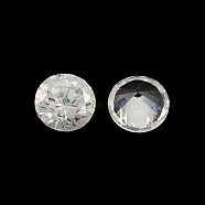 Diamond Shaped Cubic Zirconia Pointed Back Cabochons, Faceted, Clear, 8x4.6mm(X-ZIRC-R004-8mm-01)