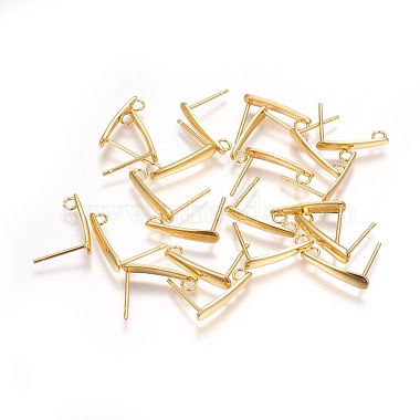Golden Others 304 Stainless Steel Stud Earring Findings