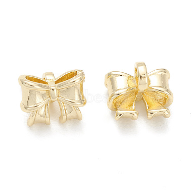 Real 14K Gold Plated Bowknot Brass Charms