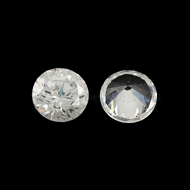 8mm Clear Diamond Cubic Zirconia Cabochons