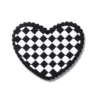 Black Heart Acrylic Pendants