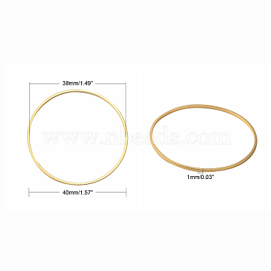 Brass Linking Rings(X-KK-Y003-03L-G)-2