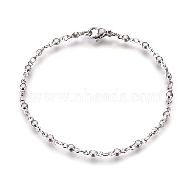 304 Stainless Steel Link Chain Bracelets(BJEW-P239-17)-2