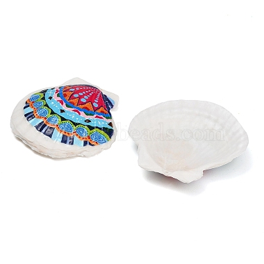 Printed Natural Shell Big Pendants(SH-CBA93AD-19A)-2