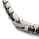 placage ionique (ip) 304 bracelet en chaîne à maillons épais en acier inoxydable(BJEW-G649-10B-A)-3