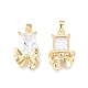 Brass Pave Clear Cubic Zirconia Pendants(KK-N231-335)-1