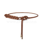 PU Leather Rope Knot Tie Waist Belly Belts for Women, Saddle Brown, 1250mm(AJEW-WH20054-273B)