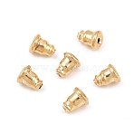 304 Stainless Steel Ear Nuts, Golden, 5.5x5mm, Hole: 1mm(STAS-D068)