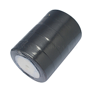 Single Face Satin Ribbon, Polyester Ribbon, 1-1/8 inch(30mm), Black, 1-1/8 inch(30mm)(ORIB-30mm-Y039)