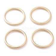 Brass Linking Rings, Long-Lasting Plated, Round Ring, Real 24K Gold Plated, 12x1mm, Inner Diameter: 10mm(KK-Y003-03E-G)