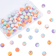 60Pcs 3 Colors Silicone Beads, DIY Nursing Necklaces and Bracelets Making, Chewing Pendants For Teethers, Round, Colorful, 15mm, Hole: 2mm, 20pcs/color(SIL-CA0001-10)