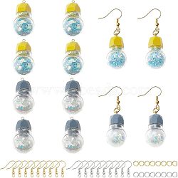 Nbeads DIY Resin Dangle Earring Making Kits, Including 12Pcs Resin Pendants, Brass Earring Hooks & Jump Rings, Mixed Color, 60pcs/box(DIY-NB0005-53)