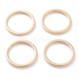 Brass Linking Rings, Long-Lasting Plated, Round Ring, Real 24K Gold Plated, 12x1mm, Inner Diameter: 10mm(KK-Y003-03E-G)