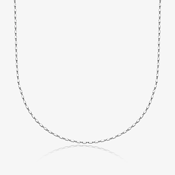 925 Sterling Silver Link Chain Necklaces, Fashionable and Simple, Silver, 15.75 inch(400mm)