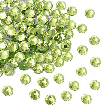 Preciosa&reg Crystal Hotfix Flatback Stones, Czech Crystal, Round(438 11 612 Chaton Rose VIVA 12 &reg), 50540 Limecicle, SS16(3.8~4mm)