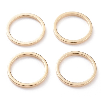 Brass Linking Rings, Long-Lasting Plated, Round Ring, Real 24K Gold Plated, 12x1mm, Inner Diameter: 10mm
