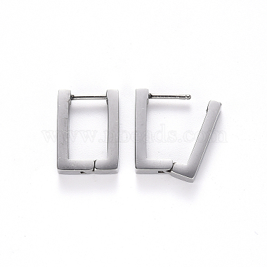 304 Stainless Steel Huggie Hoop Earrings(X-STAS-S103-22P)-2
