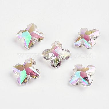 Clear Cross Glass Charms