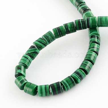 synthétiques brins de perles de malachite(G-R187-10)-2