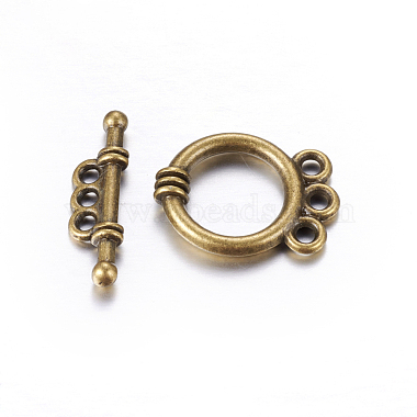 Tibetan Style Alloy Toggle Clasps(MLF10795Y-NF)-1