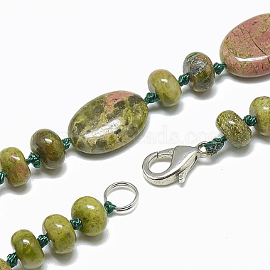 Colliers de perles en unakite naturelle(NJEW-S394-01)-2