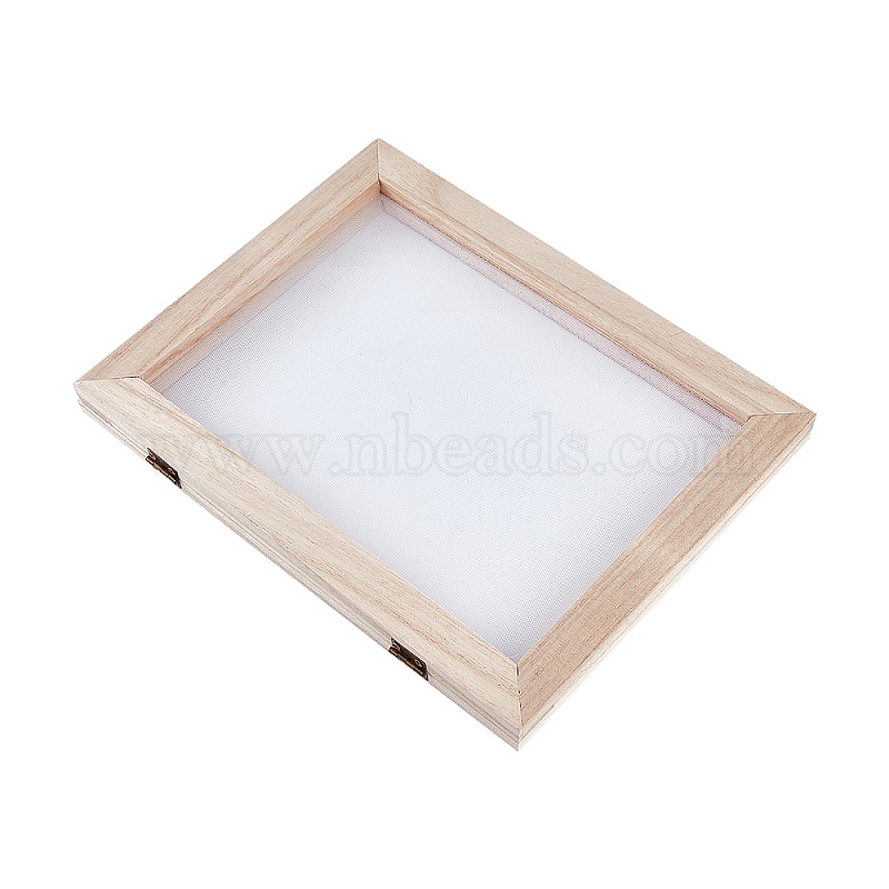25x34cm Wooden Paper Making Papermaking Mould Frame Screen Tools for DIY Paper Craft