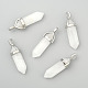 Natural White Jade Double Terminated Pointed Pendants(X-G-F295-04H)-3