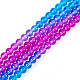 2 Strands Baking Paint Transparent Glass Beads(DGLA-TA0001-20D)-2