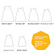 pochettes d'emballage en toile de jute (polyester) sacs à cordon(ABAG-BC0001-07B-18x13)-7