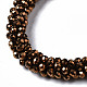 Faceted Electroplate Glass Beads Stretch Bracelets(BJEW-S144-002G-05)-3