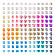 Pandahall 24g 24 couleurs 11/0 perles de rocaille japonaises Delica(SEED-TA0001-04)-1