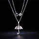 SHEGRACE Cute Design Rhodium Plated 925 Sterling Silver Necklace(JN435A)-3
