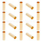 Column Brass Beads, Large Hole Beads, Light Gold, 25x8mm, Hole: 7.5mm, 20pcs(KK-LP0001-29B)