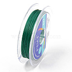 Tiger Tail Beading Wire, 7-Strand Bead Stringing Wire, Nylon Coated Stainless Steel Wire, Sea Green, 26 Gauge, 0.4mm, about 32.8 Feet(10m)/roll(TWIR-R007-0.4mm-12)