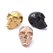 Ion Plating(IP) 304 Stainless Steel Beads, Skull, Mixed Color, 14x9.5x9mm, Hole: 1.6mm(STAS-P291-12)