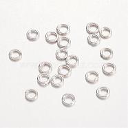 925 Sterling Silver Round Rings, Soldered Jump Rings, Silver, 5x1mm, about 180pcs/20g(STER-E047-5mm-S)