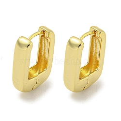 Brass Hoop Earrings, Real 18K Gold Plated, 18x4.5mm(EJEW-L211-010R-G)