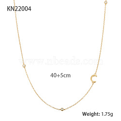 S925 Silver Diamond Letter Necklace Simple and Elegant Clavicle Chain(EU2123-3)