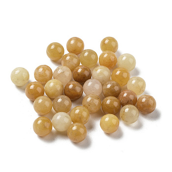 Natural Citrine Sphere Beads, Round Bead, No Hole, 6~6.5mm