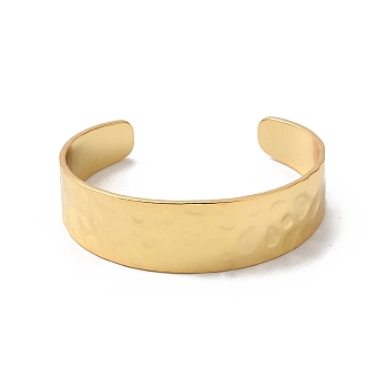 Rack Plating Brass Cuff Bangles, Open Bangles for Women, Cadmium Free & Lead Free, Real 18K Gold Plated, 3/8~3/4 inch(1.1~1.8cm), Inner Diameter: 2-1/4 x1-3/4 inch(5.7x4.6cm)