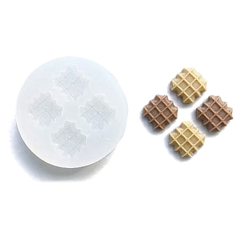 Biscuits DIY Food Grade Silicone Fondant Molds, for Chocolate Candy Making, Square, 70x10mm, Inner Diameter: 20x20mm