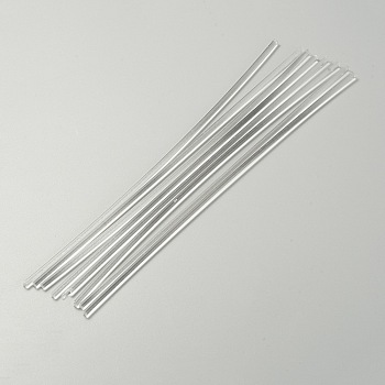 Acrylic Support Rods, for Clay Doll Makings, Bar, Clear, 19.6x0.3cm