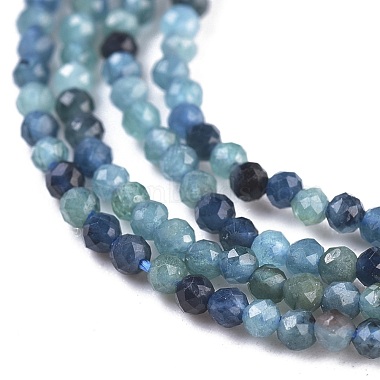 Natural Blue Tourmaline Beads Strand(G-R475-027)-3
