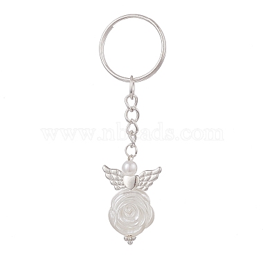 White Angel & Fairy Plastic Keychain